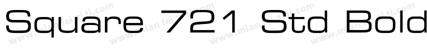 Square 721 Std Bold Extended字体转换
